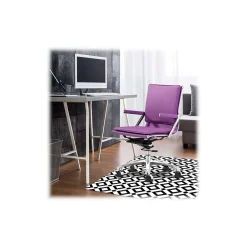 Chair Mats*Deflect-O FashionMat Black Diamond Hard Floor Chair Mat, Low-Pile, Black/White (CM3540BD)