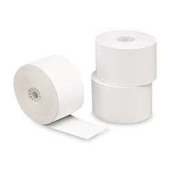 Pos Paper*Universal DN PUSH Single-Ply Thermal Paper Rolls, 1-3/4" x 230 ft, White, 10/Pack