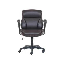Office Chairs*Dormeo Bonded Leather Task Chair, Brown (51451)