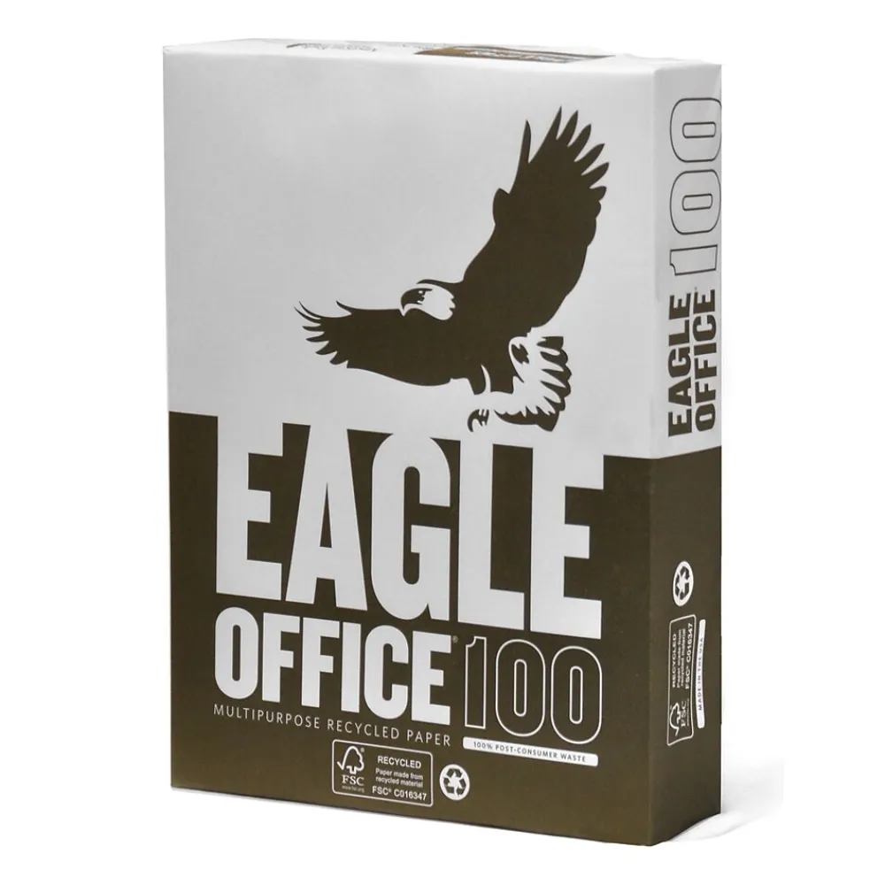 Multipurpose Paper*Eagle Office 100% Recycled 8.5" x 11" Multipurpose Paper, 20 lbs., 92 Brightness, 500/Ream (31550501)