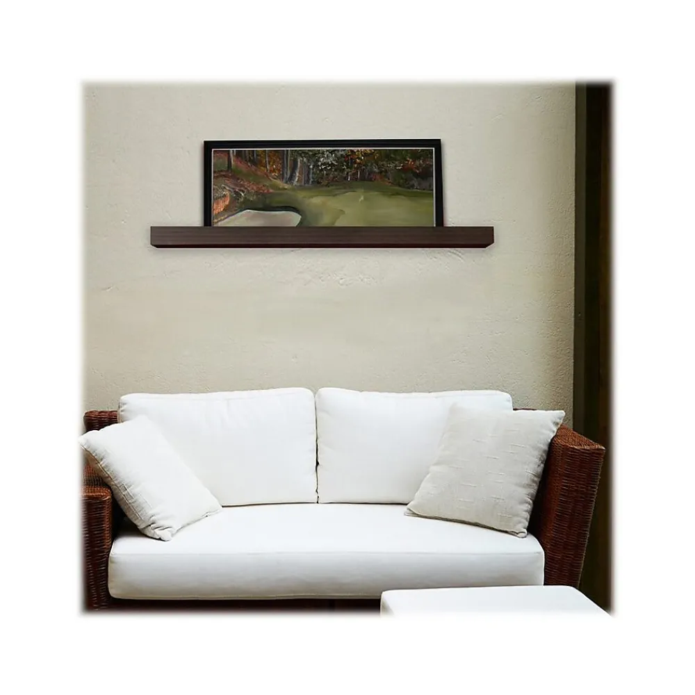 Shelving*Eden Grove MDF Mounted Shelf, 35.88", Espresso (9084650)