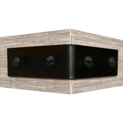 Shelving*Eden Grove MDF Mounted Shelf with Metal Corners, Oak (9602068E)
