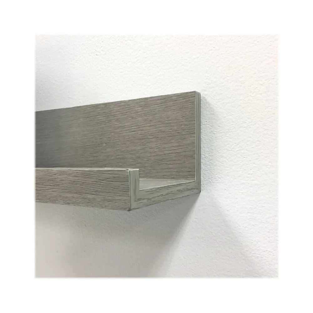 Shelving*Eden Grove MDF Wall Mounted Shelf, 72", Gray (9602066E)