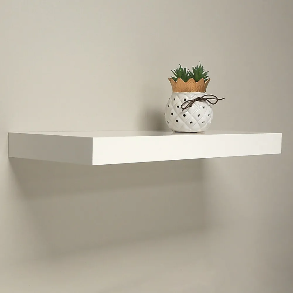 Shelving*Eden Grove Slim Single Wall Shelf, 48"W, White (9084670)