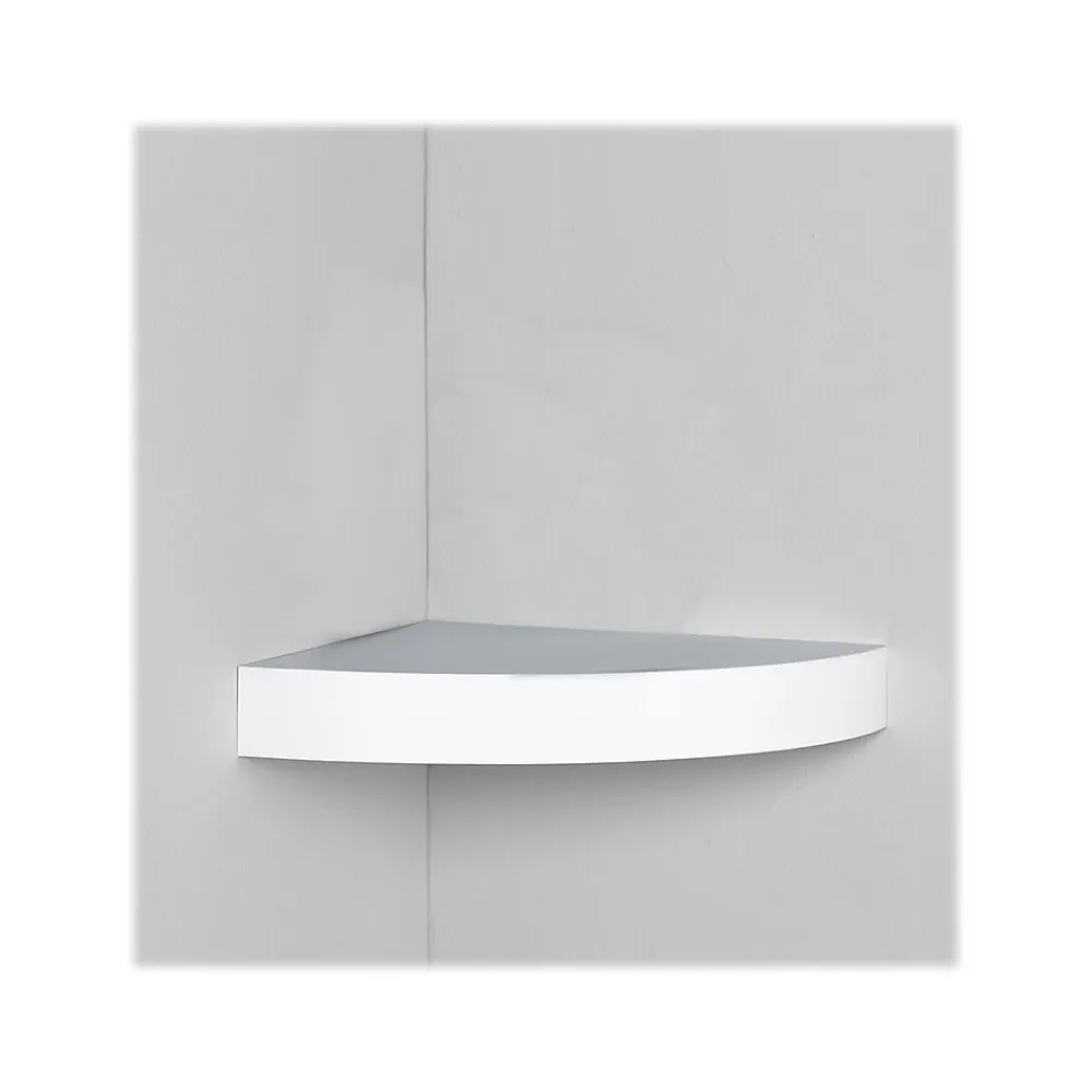 Shelving*Eden Grove Wood Mounted Wall Shelf, 11.8", White (0191806)