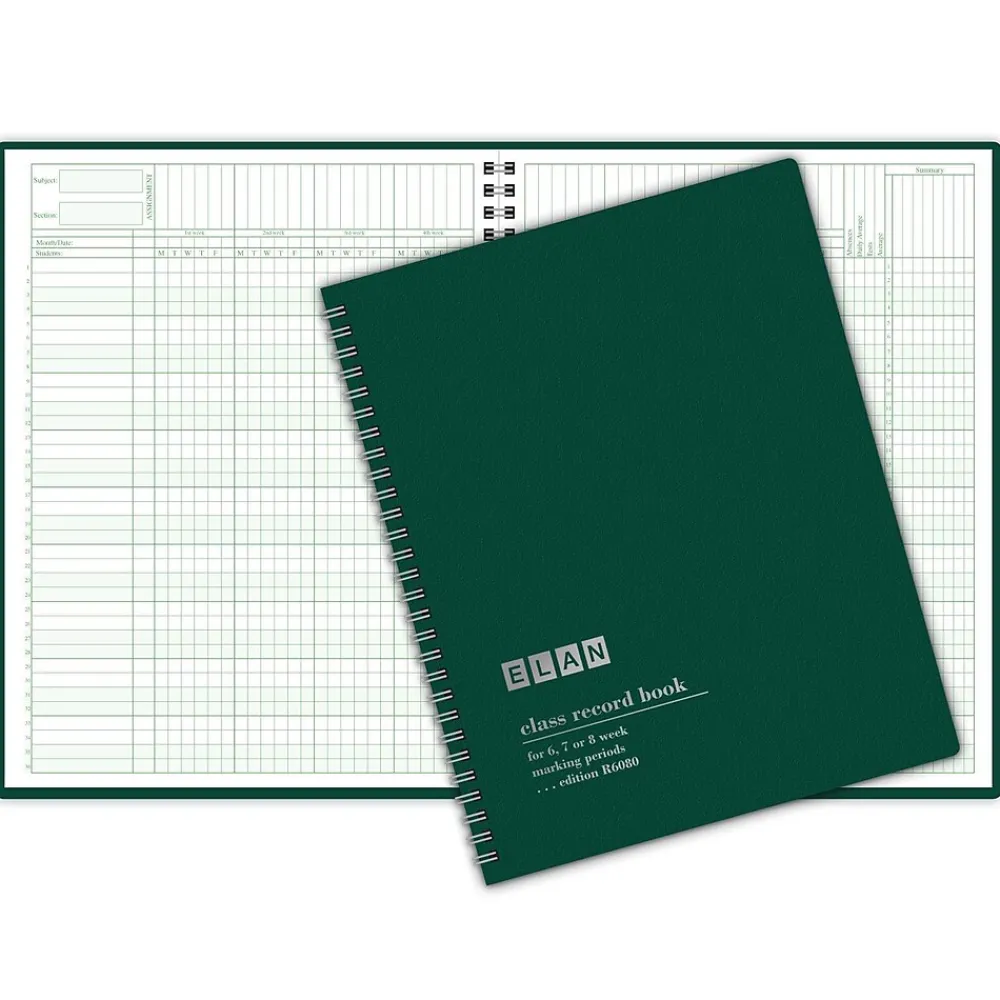 Grade Books*Assorted Publishers Elan Publishing Class Record Book, 36 Names (ELNR6080)