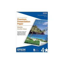 Photo Paper*Epson Premium Matte Presentation Paper, 8.5" x 11", 50 Sheets/Pack (S041568)