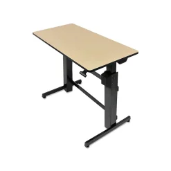 Standing Desks*Ergotron WorkFit-D 48"W Adjustable Standing Desk, Birch (24-271-928)