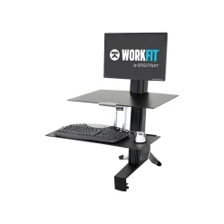 Standing Desks*Ergotron WorkFit-S Adjustable Desk, Aluminum/Plastic/Steel (33-350-200)