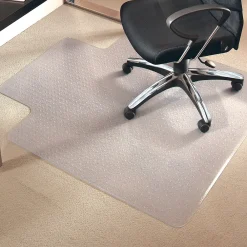 Chair Mats*ES Robbins EverLife Carpet Chair Mat with Lip, 36" x 48'', Medium-Pile, Clear (122073)