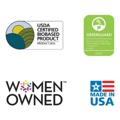 Chair Mats*ES Robbins Natural Origins Hard Floor Chair Mat with Lip, 45