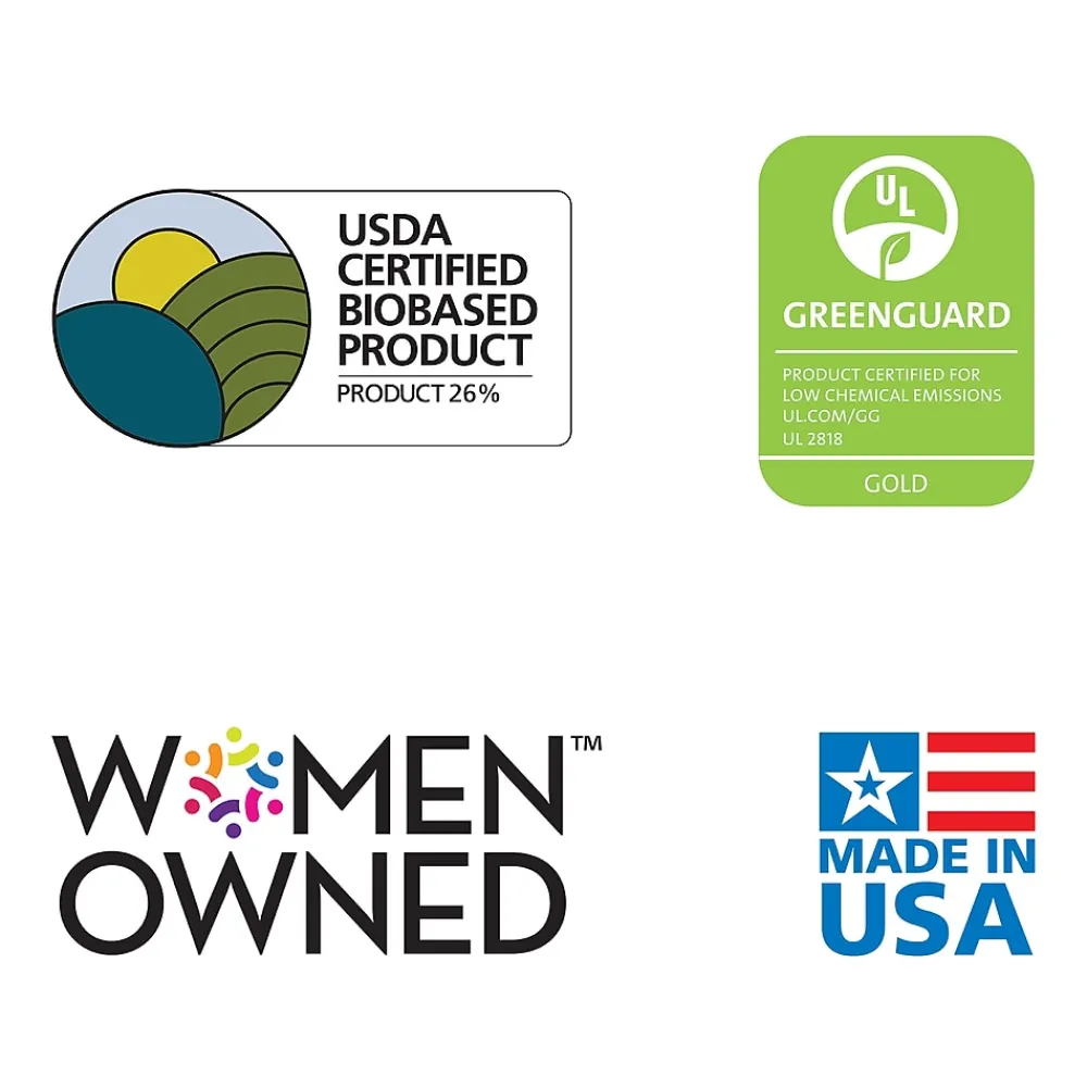 Chair Mats*ES Robbins Natural Origins Carpet Chair Mat, 46" x 60'', Medium-Pile, Clear (ESR141052)