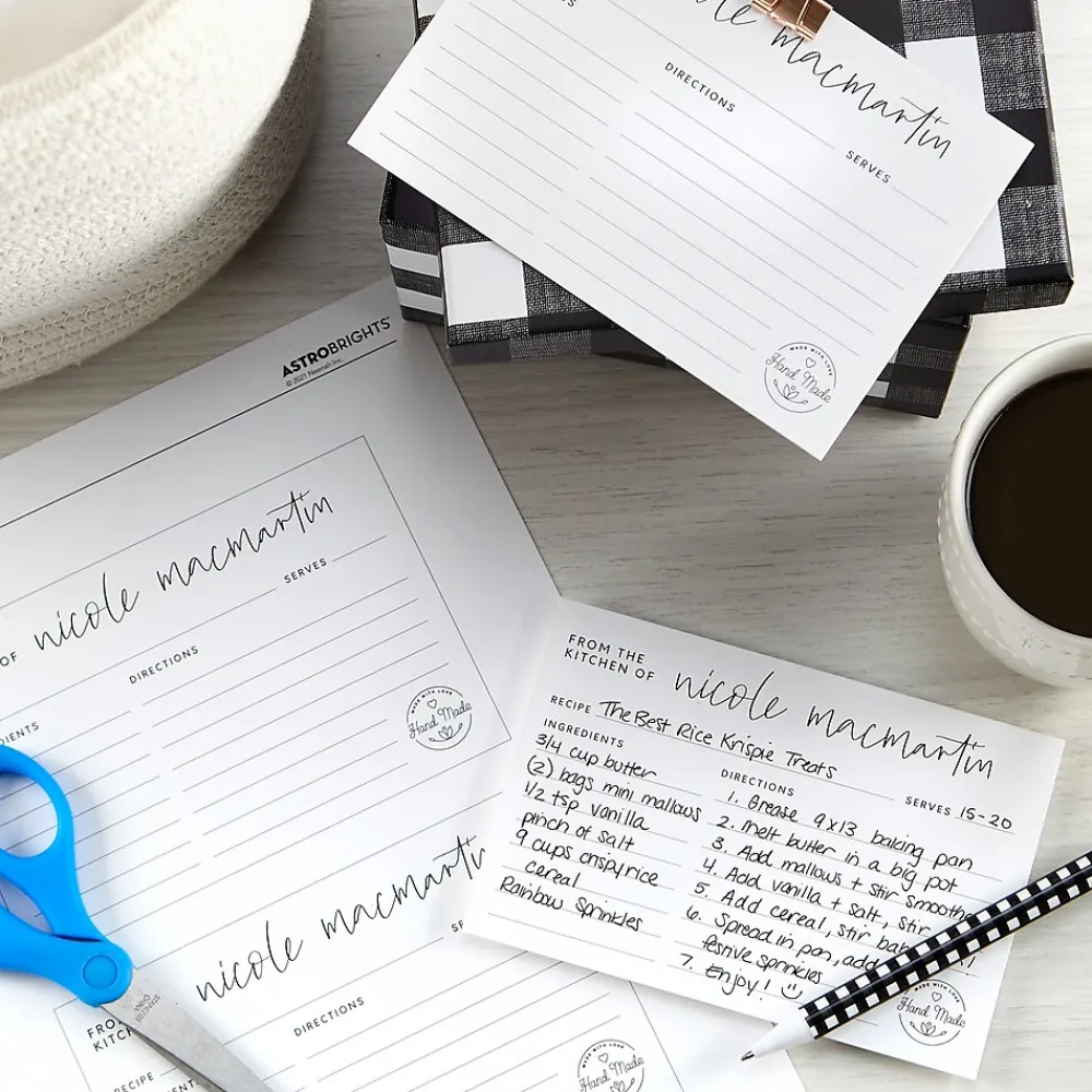 Card Stock*Exact 110 lb. Index Paper, 8.5" x 11", White, 250 Sheets/Pack (40508)