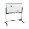 Dry Erase*Excello Global Products Double Sided Magnetic Steel Mobile Dry-Erase Whiteboard, Aluminum Frame, 4' x 3' (EGP-HD-0066-BK)