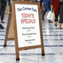 Dry Erase*Global Printed Products Excello Global Products Indestructible A-Frame Whiteboard, 40