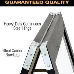 Dry Erase*Global Printed Products Excello Global Products Indestructible A-Frame Whiteboard, 40