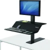 Standing Desks*Fellowes Lotus VE Sit-Stand Single Manual Lift Workstation, Black (2750862)
