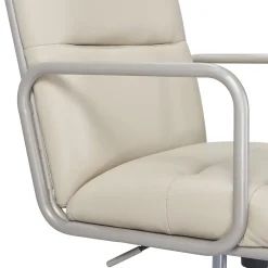 Office Chairs*Finch Franklin Bonded Leather Computer and Desk Chair, Ivory White (CHR10060C)