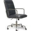 Office Chairs*Finch Franklin Bonded Leather Computer and Desk Chair, Charcoal Gray (CHR10060A)