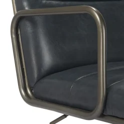 Office Chairs*Finch Franklin Bonded Leather Computer and Desk Chair, Charcoal Gray (CHR10060A)
