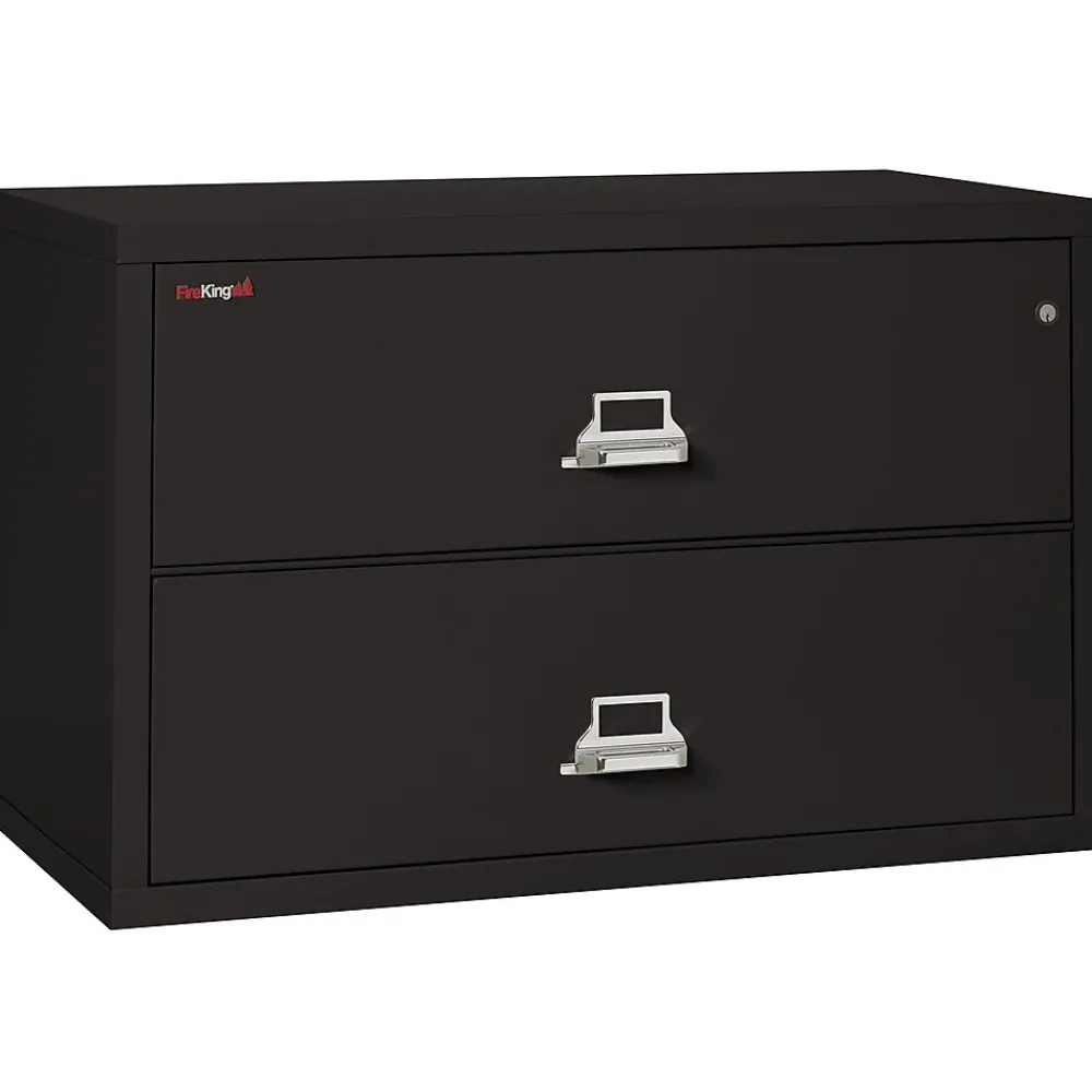 File Cabinets*FireKing Classic 2-Drawer Lateral File Cabinet, Fire Resistant, , Letter/Legal, 44.5"W (2-4422-CBL) Black