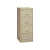File Cabinets*FireKing Classic 4-Drawer Vertical File Cabinet, Fire Resistant, Legal, Parchment, 25.06"D (4-2125-CPA)