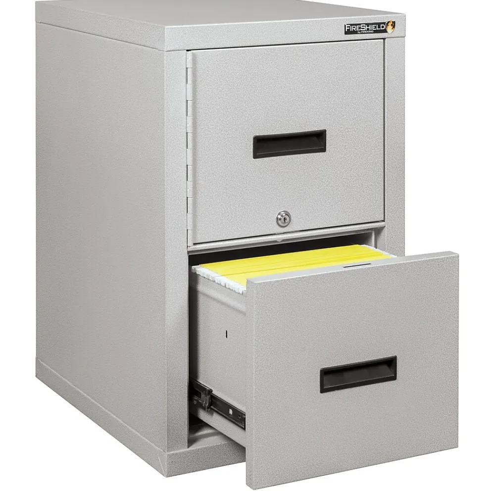 File Cabinets*FireKing ® FireShield 2-Drawer Vertical File Cabinet, Letter/Legal, Diamond Stone (2S1822-DDSSF)