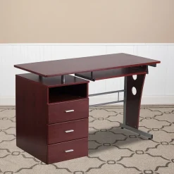 Computer Desks*Flash Furniture 47" Laminate L-Shape Computer Desk, Mahogany (NANWK008)