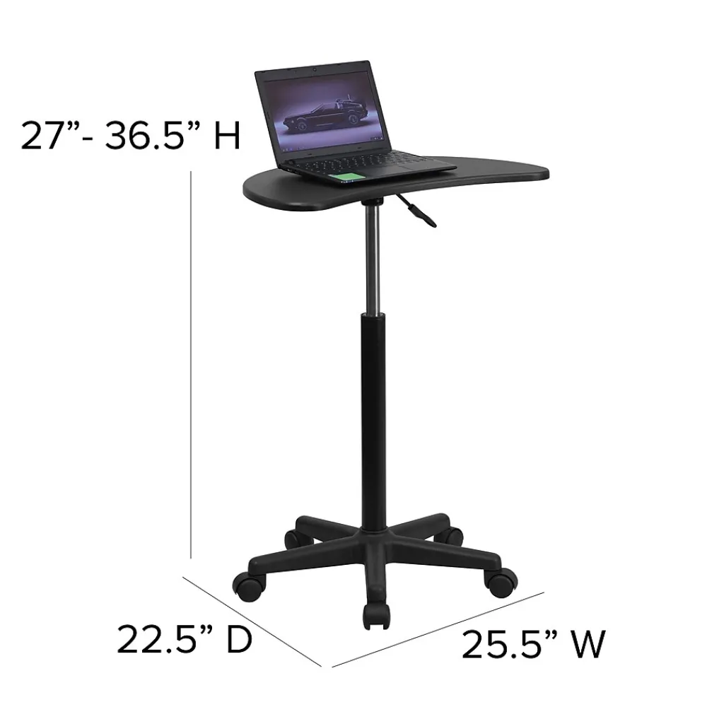 Office Desks*Flash Furniture 25" Laminate Laptop Desks Black (NANJN2792)