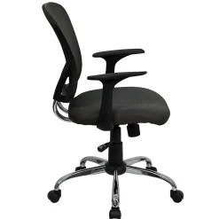 Office Chairs*Flash Furniture Alfred Ergonomic Mesh Swivel Mid-Back Task Office Chair, Dark Gray (H8369FDKGY)