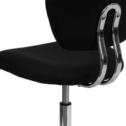 Office Chairs*Flash Furniture Beverly Armless Ergonomic Mesh Swivel Mid-Back Padded Task Office Chair, Black (H2376FBK)
