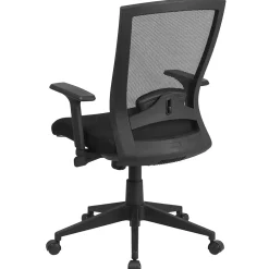 Office Chairs*Flash Furniture Cleo Ergonomic Mesh Swivel Mid-Back Executive Office Chair, Black (HL0004K)