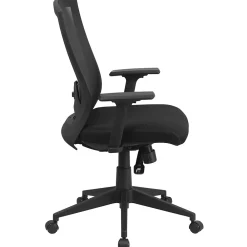 Office Chairs*Flash Furniture Cleo Ergonomic Mesh Swivel Mid-Back Executive Office Chair, Black (HL0004K)