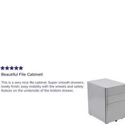 File Cabinets*Flash Furniture 3-Drawer Cabinet, Legal & Letter Files, Gray, 21
