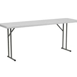 Folding Tables*Flash Furniture Elon Folding Table, 72" x 18", Granite White (DADYCZ180GW)