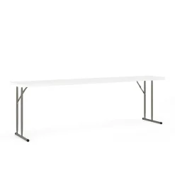 Folding Tables*Flash Furniture Elon Folding Table, 96" x 18", Granite White (DADYCZ2442GW)