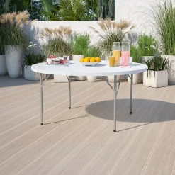 Folding Tables*Flash Furniture Elon Folding Table, 60.75" x 60.75", Granite White (DADYCZ1GW)