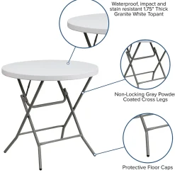 Folding Tables*Flash Furniture Elon Folding Table, 31.5