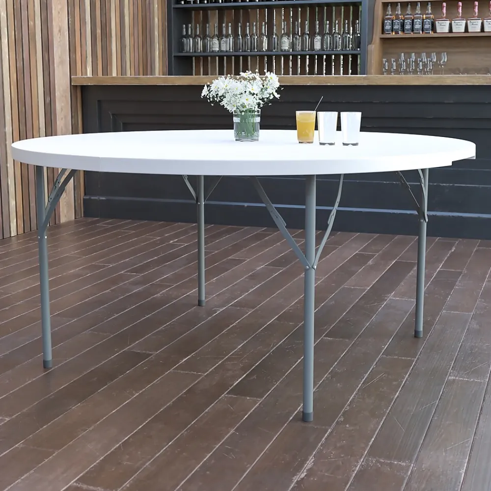 Folding Tables*Flash Furniture Elon Folding Table, 60" x 60", Granite White (DADYCZ154GW)
