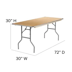 Folding Tables*Flash Furniture Fielder Folding Table, 72
