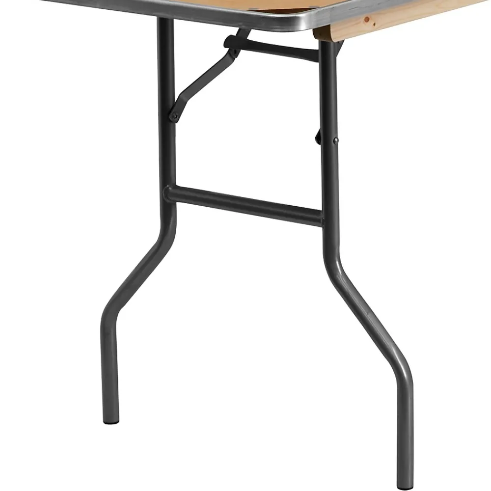 Folding Tables*Flash Furniture Fielder Folding Table, 96" x 30", Birchwood (XA3096BIRCHM)