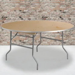 Folding Tables*Flash Furniture Fielder Folding Table, 60" x 60", Birchwood (XA60BIRCHM)