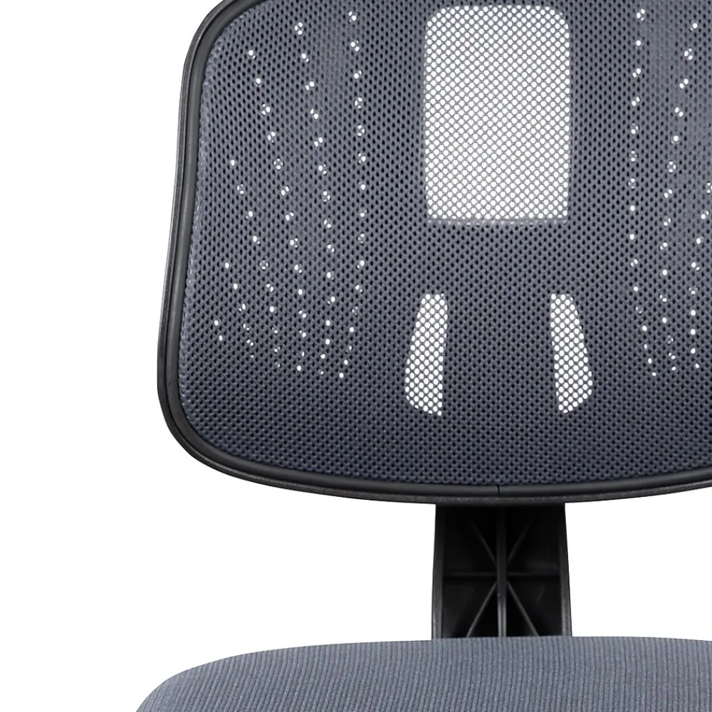 Office Chairs*Flash Furniture Flash Fundamentals Armless Ergonomic Mesh Swivel Mid-Back Task Office Chair, Gray (LF134GY)