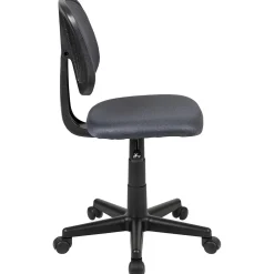 Office Chairs*Flash Furniture Flash Fundamentals Armless Ergonomic Mesh Swivel Mid-Back Task Office Chair, Gray (LF134GY)