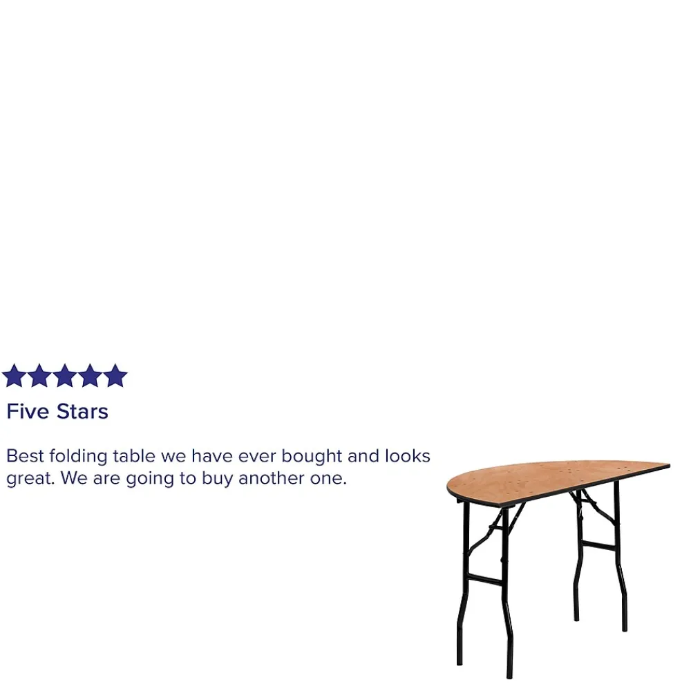 Folding Tables*Flash Furniture Furman Folding Table, 48" x 24", Natural (YTWHRFT48HF)