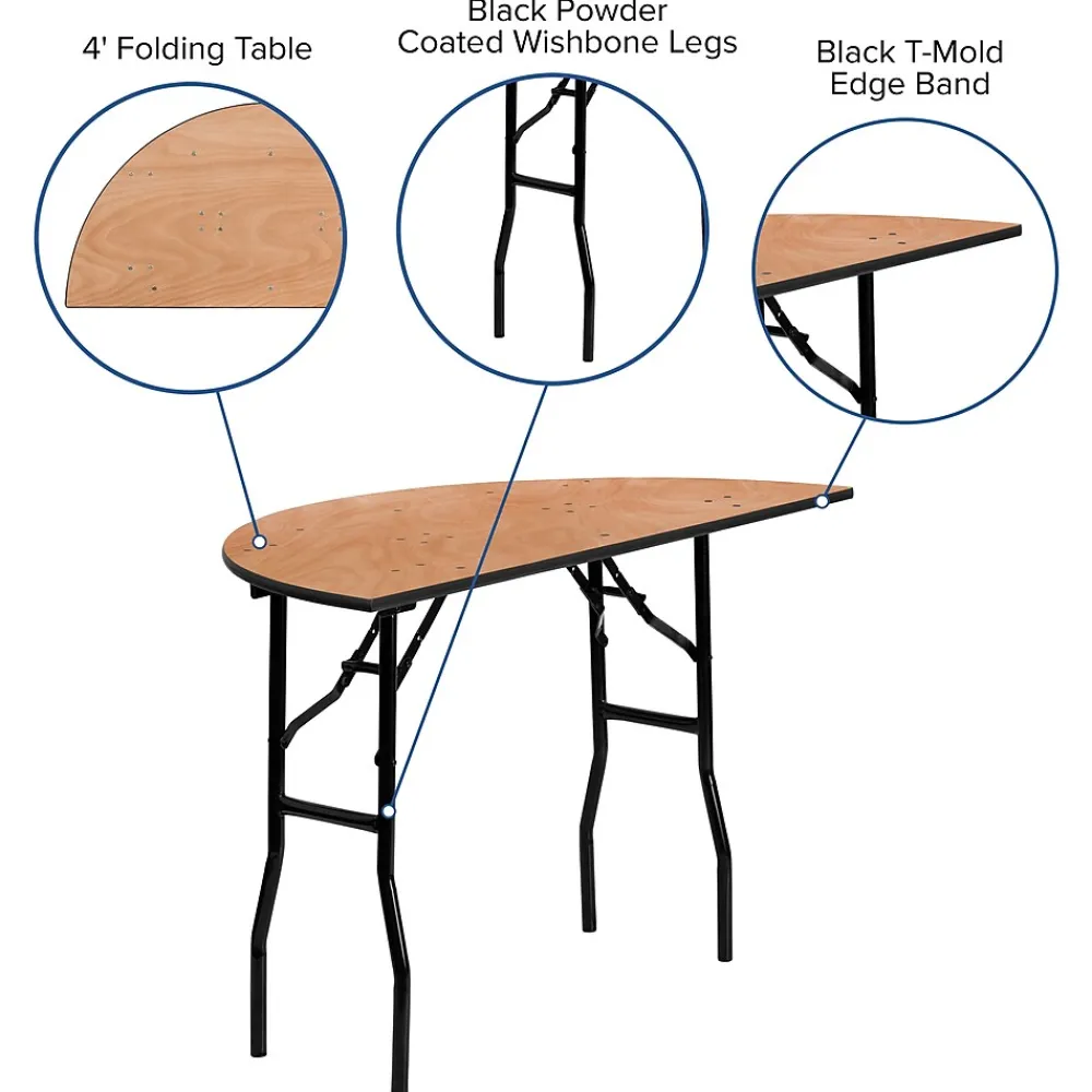 Folding Tables*Flash Furniture Furman Folding Table, 48" x 24", Natural (YTWHRFT48HF)