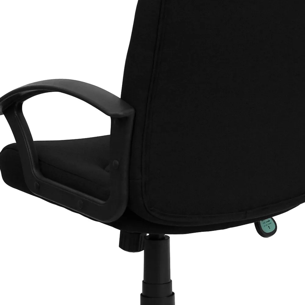 Office Chairs*Flash Furniture Garver Fabric Swivel Mid-Back Executive Office Chair, Black (GOST6BKFAB)
