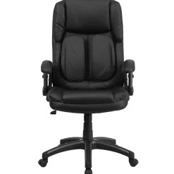 Office Chairs*Flash Furniture Hansel Ergonomic LeatherSoft Swivel High Back Executive Office Chair, Black (BT90275H)