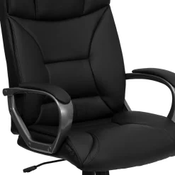 Office Chairs*Flash Furniture Hansel Ergonomic LeatherSoft Swivel High Back Executive Office Chair, Black (BT9177BK)
