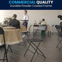 Folding & Stacking*Flash Furniture HERCULES Plastic Office Chair, Black (LE-L-3-BK-GG)